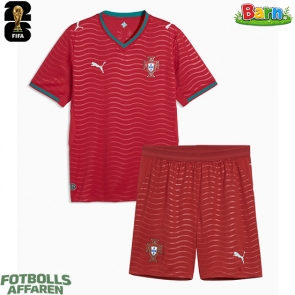 Portugal Hemmaställ Barn VM 2026 Kortärmad (+ Korta byxor)